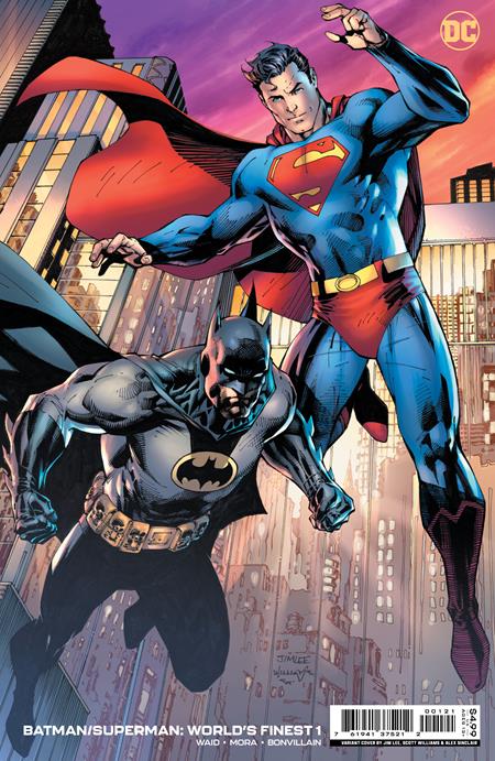 Batman Superman Worlds Finest #1 Cvr B Jim Lee Card Stock Var - DC Comics 2022 NM