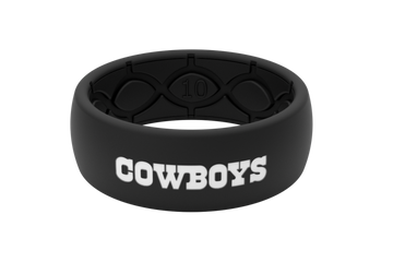 Dallas Cowboys Ring Black/White Logo - Size 10