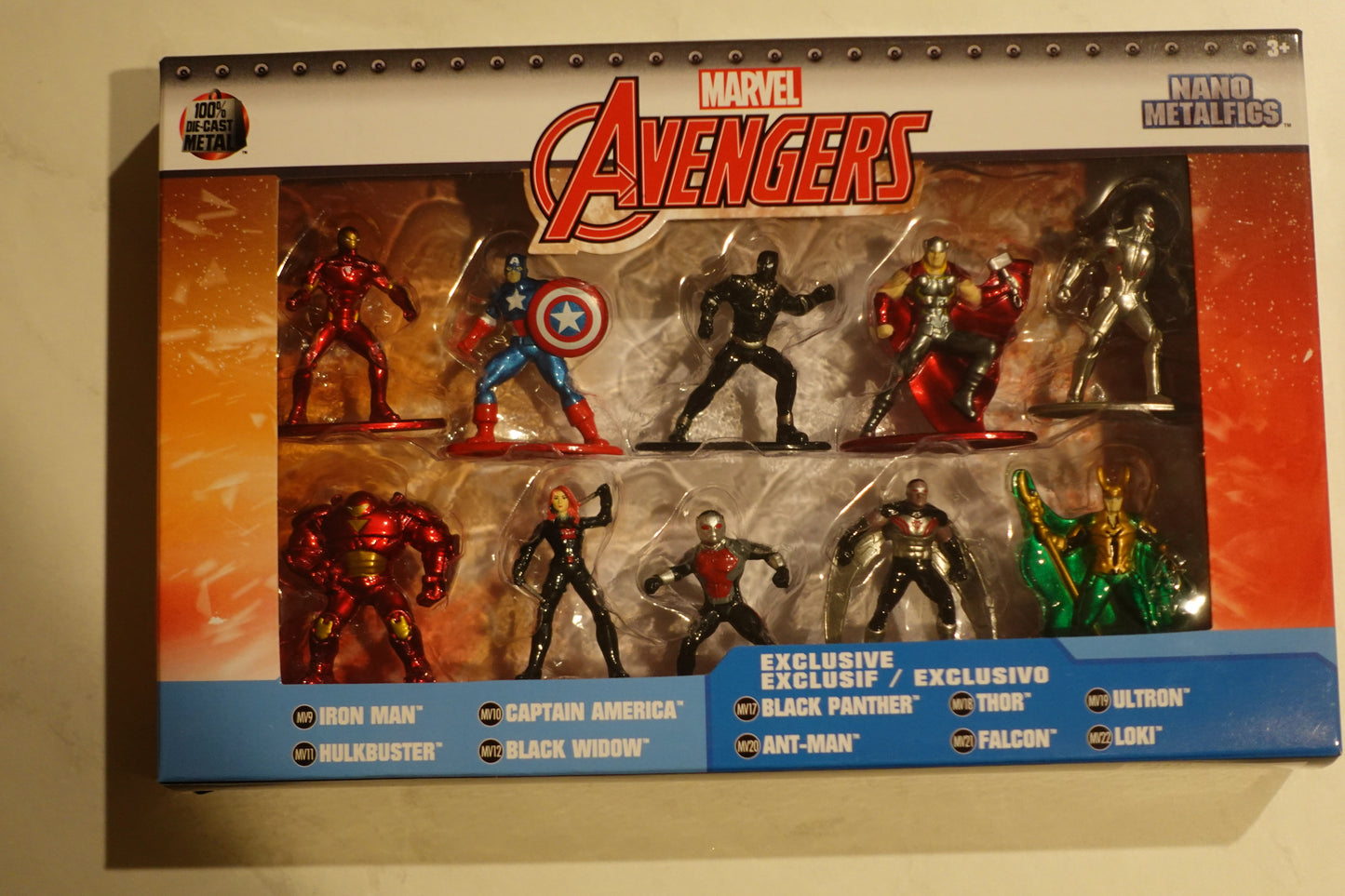 Jada Toys Nano Metalfigs Marvel Avengers 10-Pack Multipack