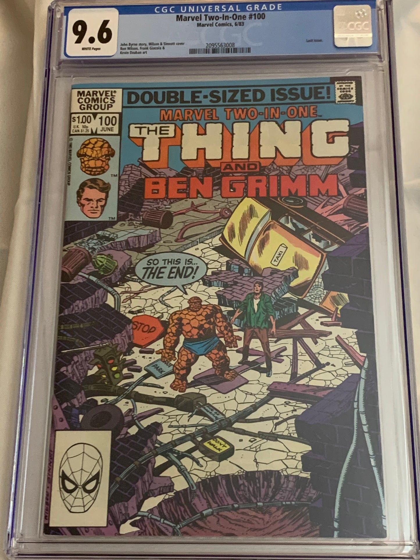 Marvel Two-In-One #100, CGC 9.6 Marvel Comics - Last Issue